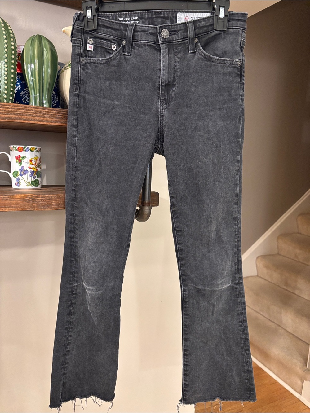 Ag Adriano Goldschmied Jodi Crop High Rise Slim Flare Jeans | Size 25